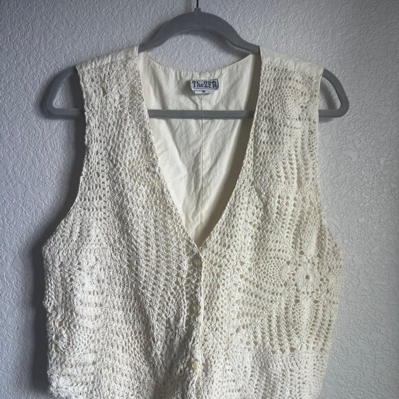 The ZEN - Womens Vintage Cottageore Vest - Picture 1 of 4